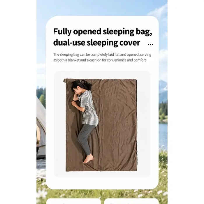 Sac de couchage extérieur en coton ultraléger pliable facilement