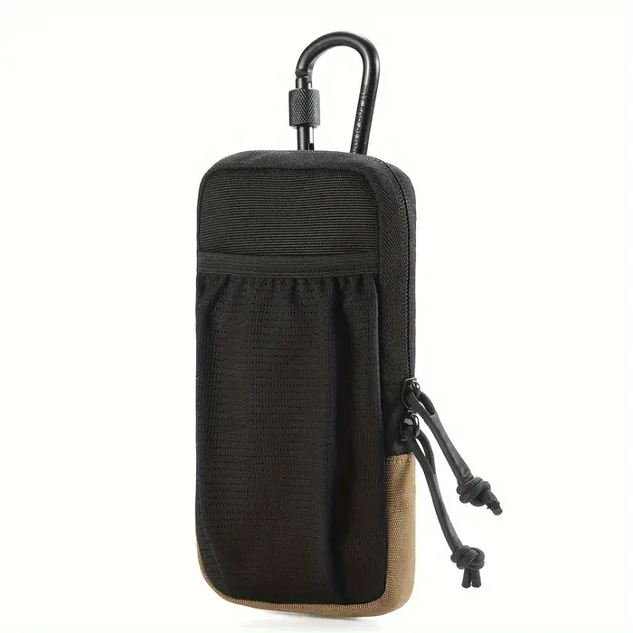 Sac de taille de sport multifonctionnel noir pour alpinisme et randonnée en plein air