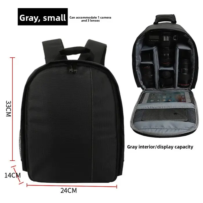 Le sac pour appareil photo est simple