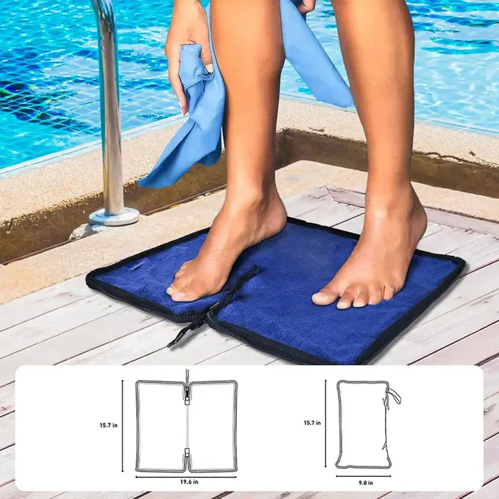 Sac de plage compact avec fermeture éclair