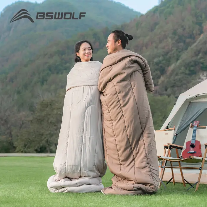 BSWolf Sac de couchage de camping pour 2 personnes Sac