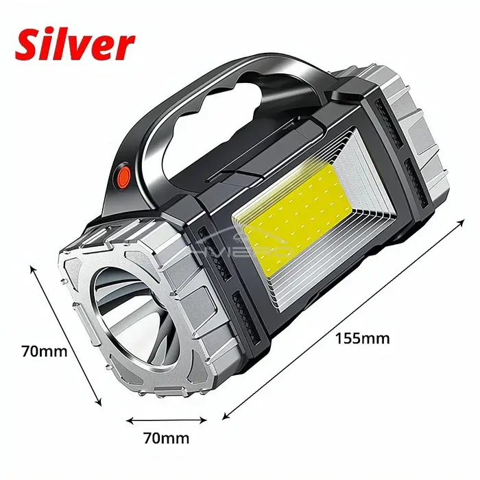 Lampes latérales COB en plein air, pêche, randonnée, Camping, chargeur USB, lampe de poche solaire P