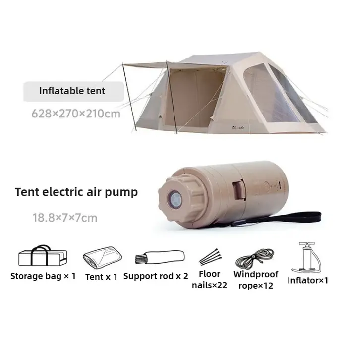Tente auto-gonflante de Camping en plein air