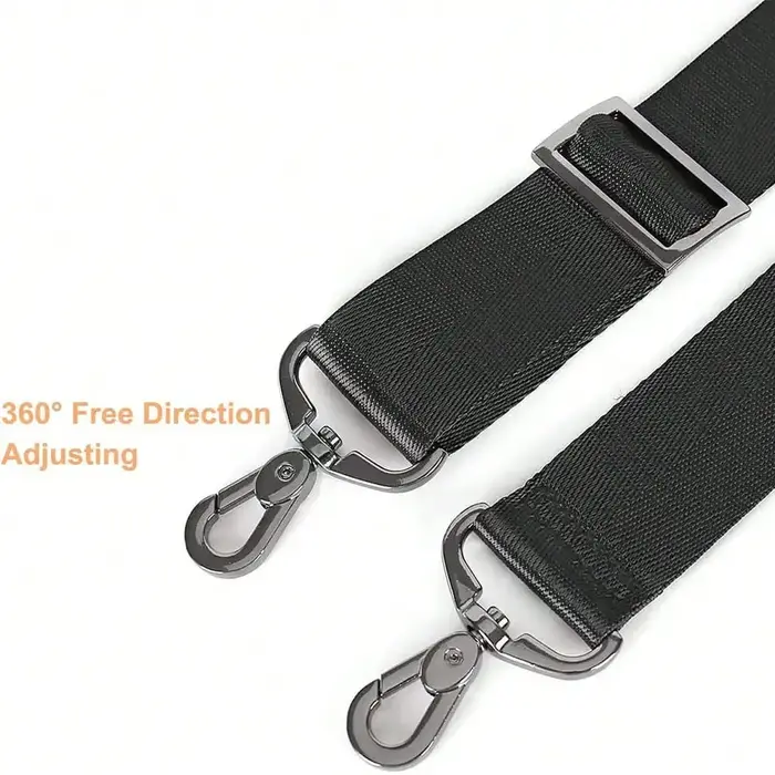 Sangle d'épaule de sac à bandoulière minimaliste noir