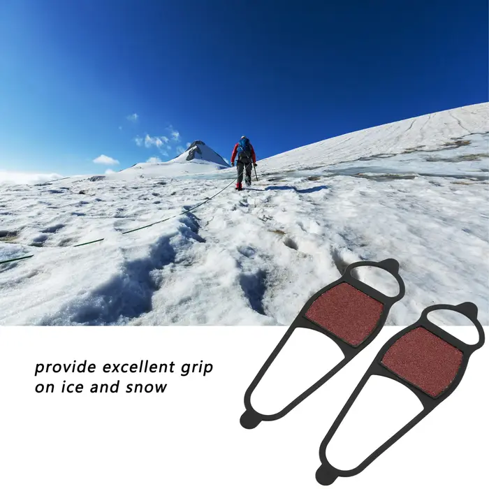 Couvre-chaussures pour sable grossier, neige et glace hivernale, taille unique, excellente traction pour la pêche sur glace, la marche et la chasse