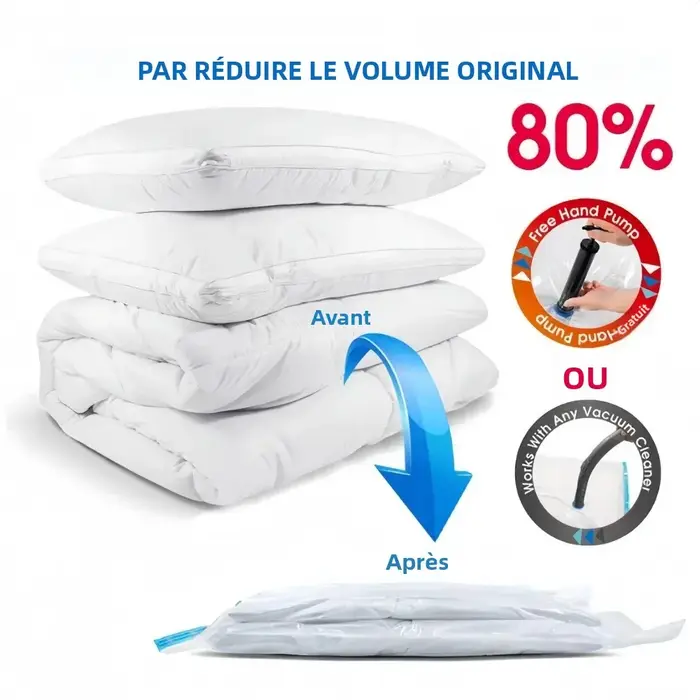 Sacs de rangement sous vide