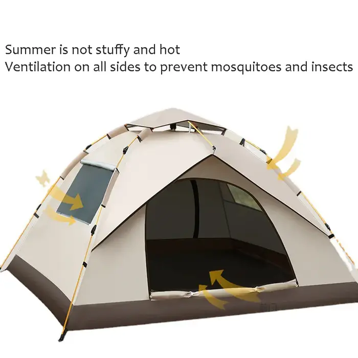 Tente de camping étanche à ouverture rapide automatique