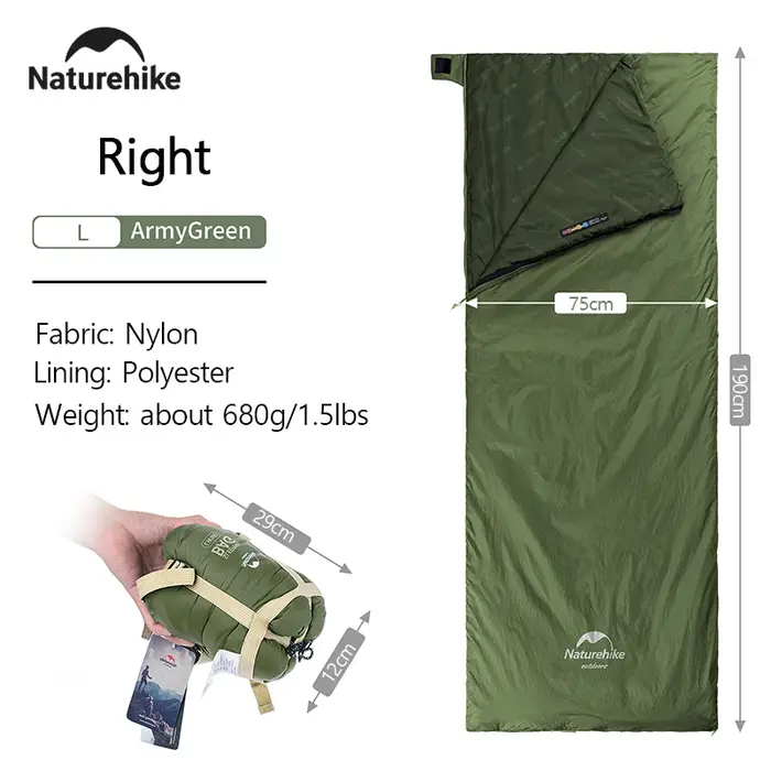 Naturehike 2026 Nouveau Sac de Couchage de Camping Imperméable Ultraléger 3 Saisons, Couette de Voya