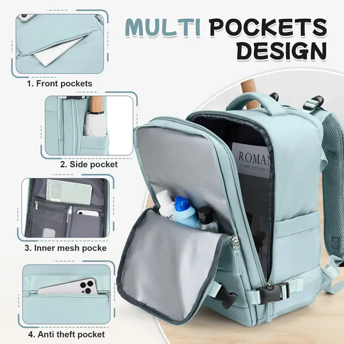 Sac à dos extérieur multifonction sac à dos de voyage de grande capacité pour femmes hommes