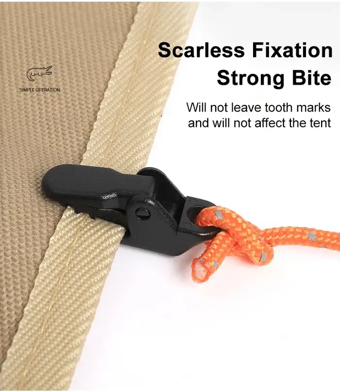 10/20/50pcs Clips de tente robustes pour bâche extérieure