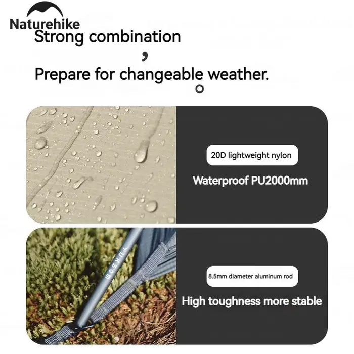 Natureifa Cloud Up Pro-Tente Ultralégère pour Camping en Plein Air