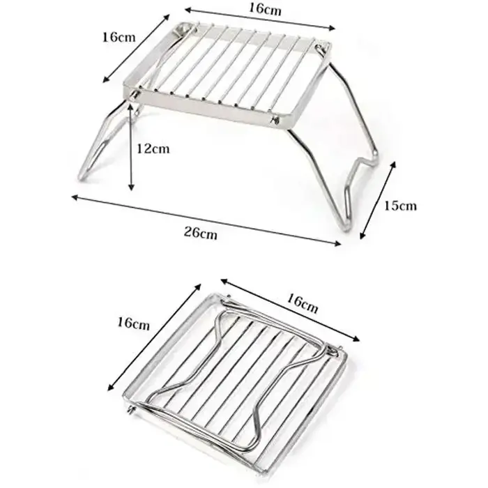 Support de réchaud d'extérieur en acier inoxydable