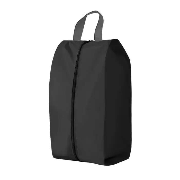 Sac de rangement pour chaussures en tissu nylon imperméable et anti-poussière avec fermeture éclair 