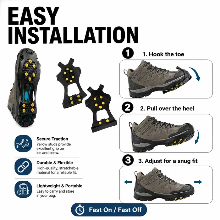 Crampons pour chaussures et bottes