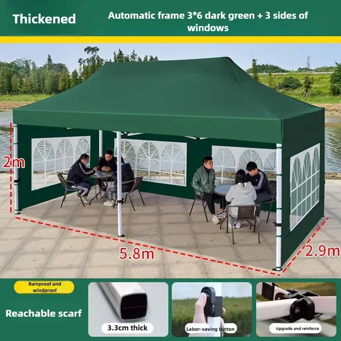 Tente à quatre coins 3x6m/10x20ft