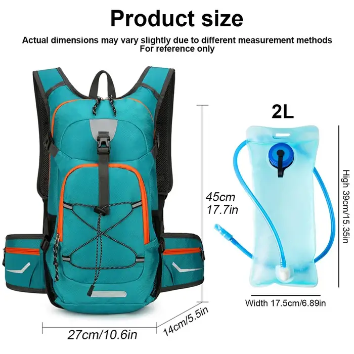 1 pièces sac d'hydratation léger isolation eau sac à dos sac à dos vessie sac cyclisme vélo vélo/randonnée escalade pochette