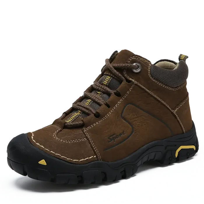 Chaussures de randonnée imperméables en cuir véritable pour hommes, baskets de marque, de randonnée,