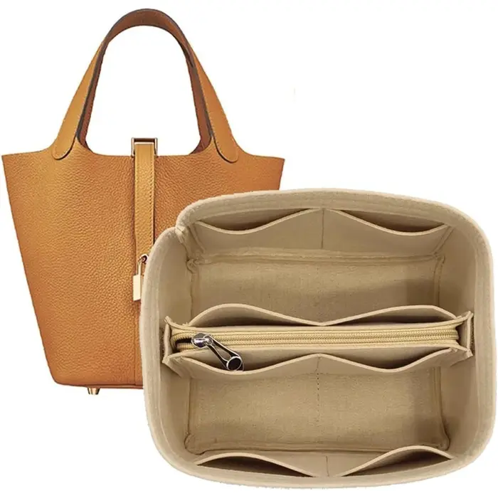 Organisateur de sac, insert de rangement, sac à maquillage portable pour Hermes Picotin18/22