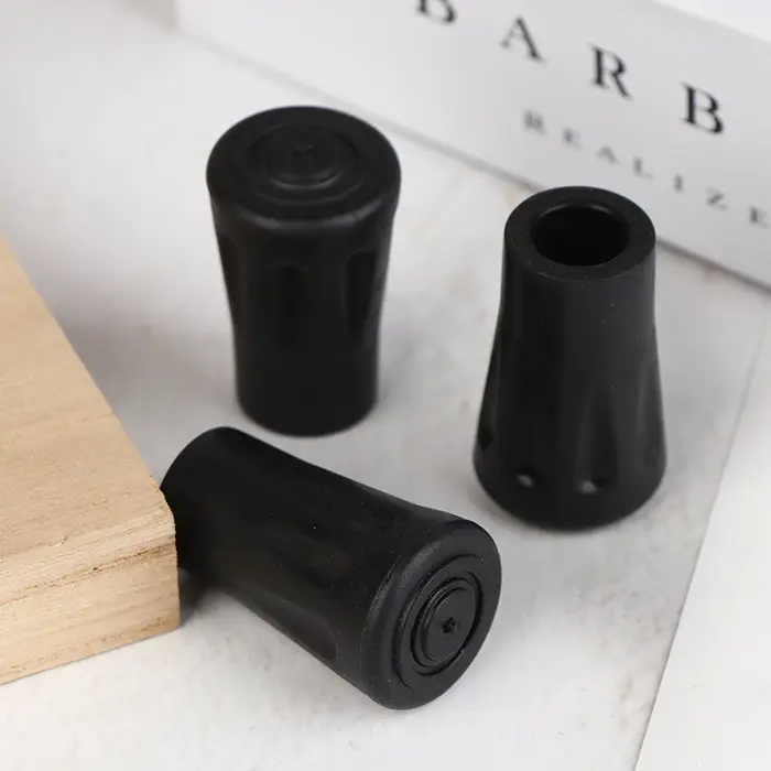 Six bâtons de randonnée antidérapants, capuchons de protection, coussinets en plastique pour couvre-pieds pour bas de bâtons d'escalade