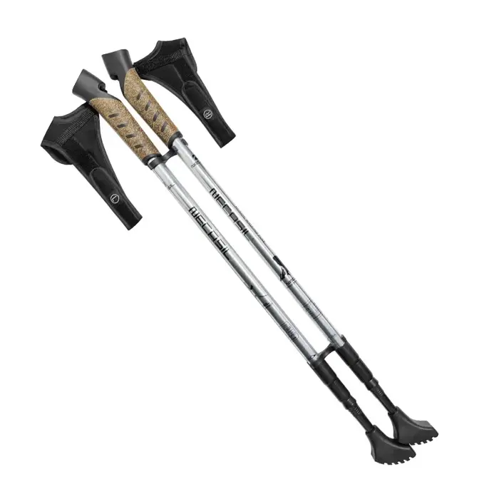 2 pièces bâtons de marche nordiques Trek pôle télescopique Alpenstock 7075 alliage d'aluminium béquille de tir