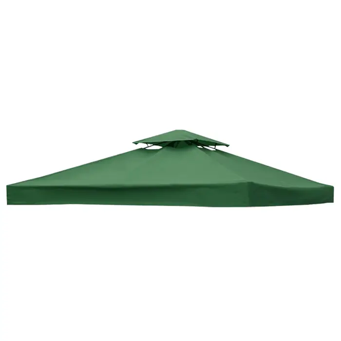 Housse de remplacement pour tonnelle de jardin 3x3M, auvent de remplacement à 2 niveaux pour tente de jardin extérieure, toit de tente de patio pour protection solaire