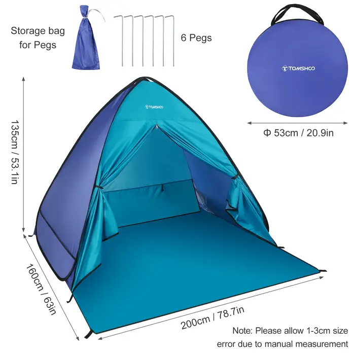 TOMSBathroom-Tente de camping en plein air O Pop Up