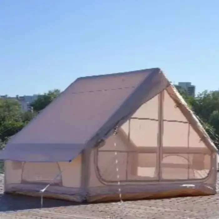 Tente de camping gonflable pop-up imperméable en tissu Oxford pour l'extérieur