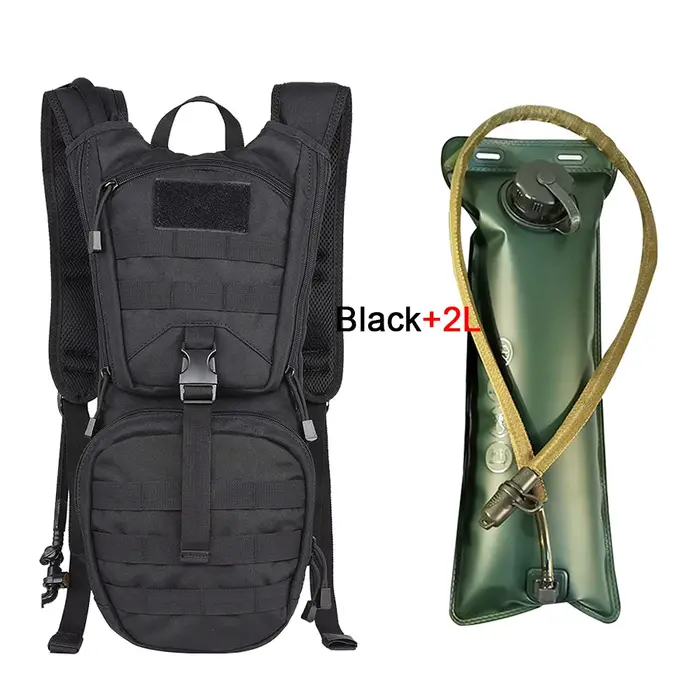 Sac à dos d'hydratation 2 en 1 avec vessie d'eau 2/3L, sac à eau étanche pour randonnée en plein air