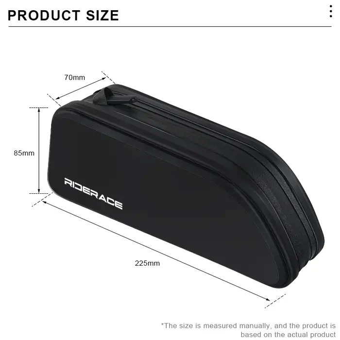 RIDERACE sac de Tube supérieur de vélo étanche TPU vtt gravier