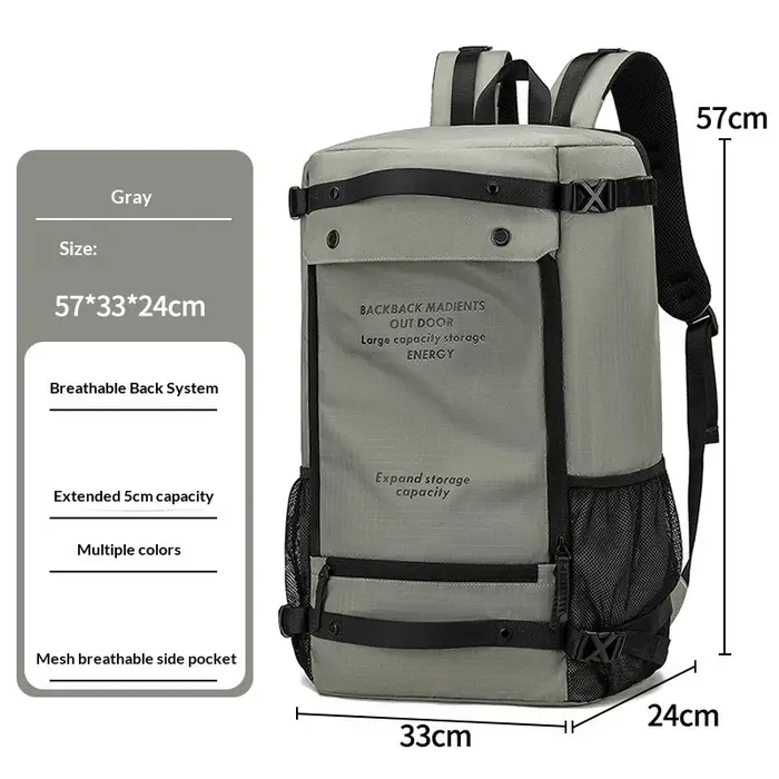 Sacs à dos de randonnée imperméables, adaptés aux hommes et aux femmes, sacs à dos de voyage légers, idéaux pour le camping et les voyages d'affaires.
