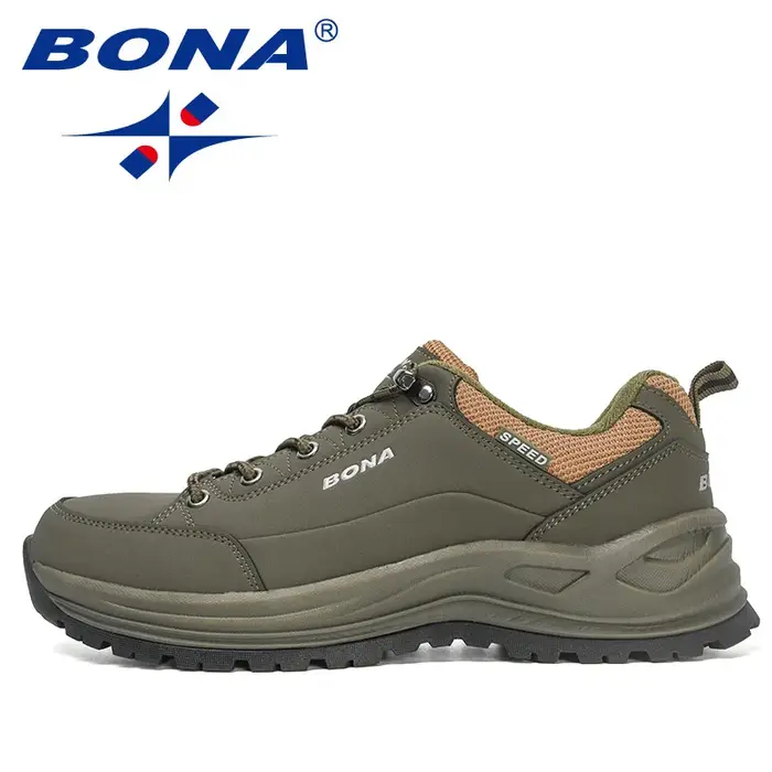 BONA-Chaussures de sport de plein air pour homme, souliers de randonnée, de trekking, d'escalade, à lacets, résistantes à l'usure, nouvelle collection 2022