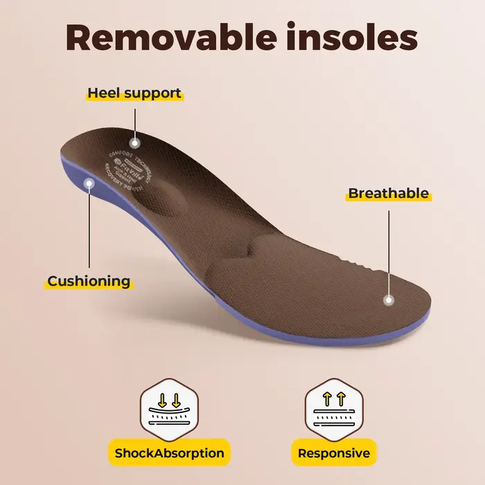 Chaussures de marche larges pour hommes