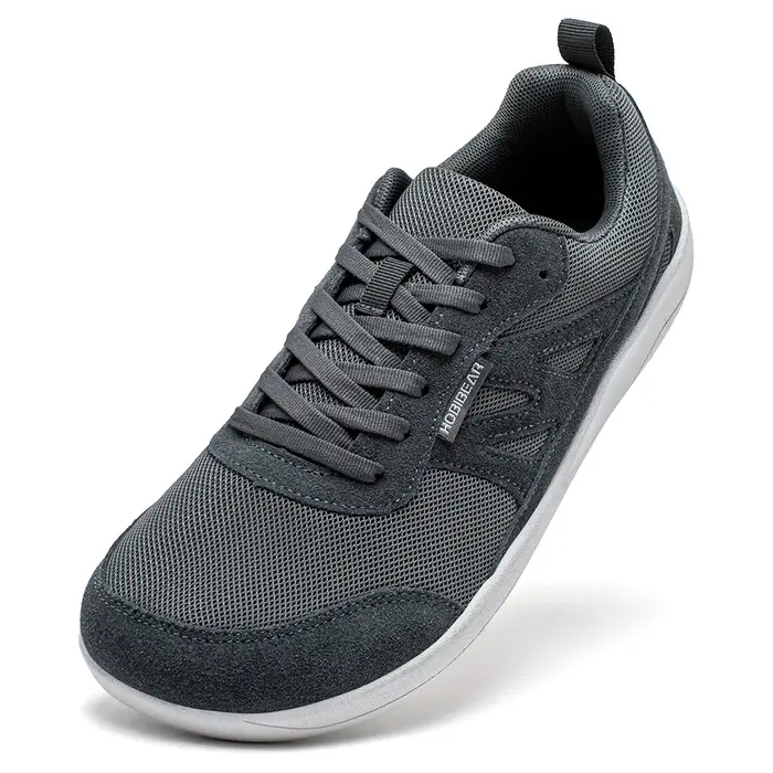 HOBIBEAR chaussures pieds nus pour femmes hommes zéro goutte large orteil boîte baskets minimaliste à lacets