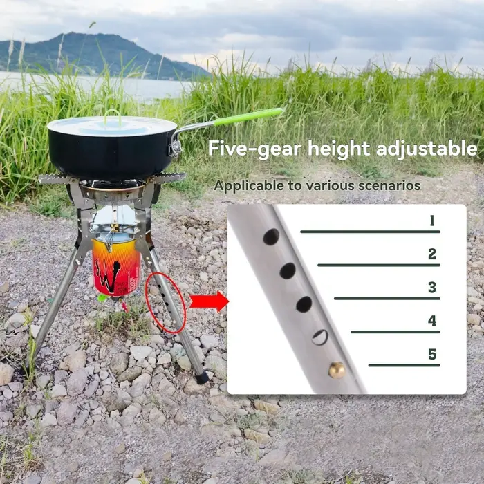 BRS cuisinière à gaz extérieure Bulin BRS-69A Camping pique-nique cuisinière à gaz 6800W équipe fête