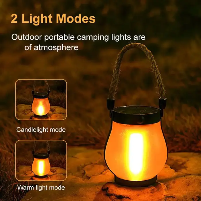 Lampe de Camping lumières de flamme solaire lanterne de jardin lumière LED scintillante décor de cour décoratif avec