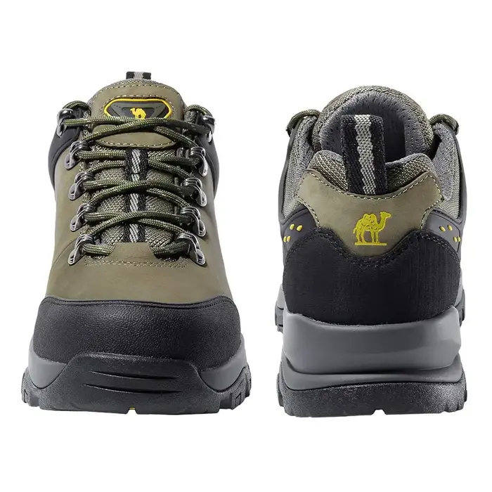 GOLDEN CAMEL – chaussures de randonnée imperméables pour hommes, bottes basses d'extérieur en cuir, 