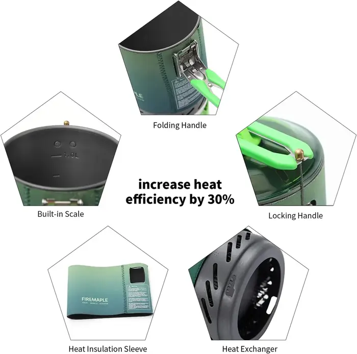Système de cuisson Fire-Maple FMS-X2, poêle à gaz d'extérieur, brûleur, échangeur de chaleur Portabl
