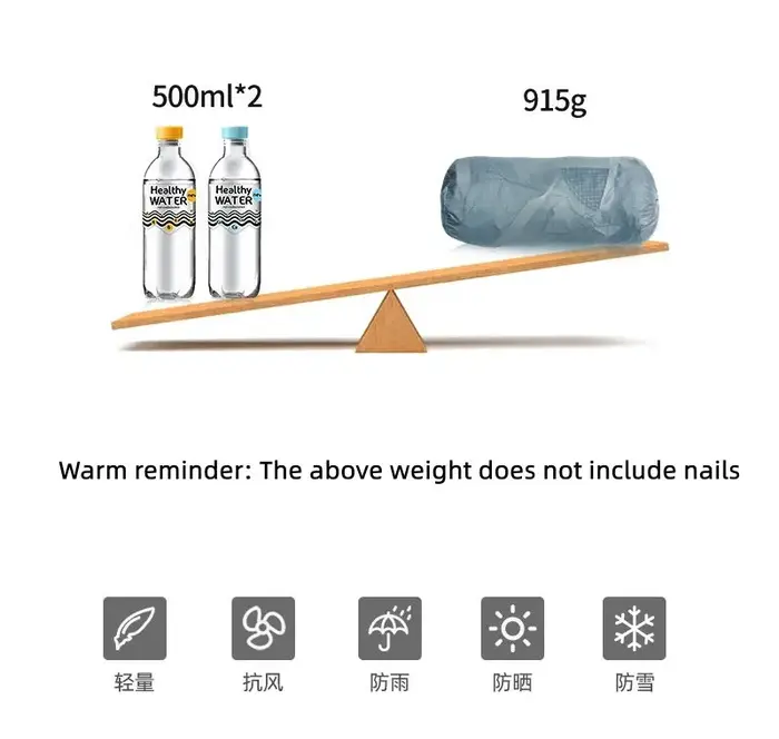 3F UL GEAR-Tente de camping ultralégère en nylon argenté Lanshan 2pro