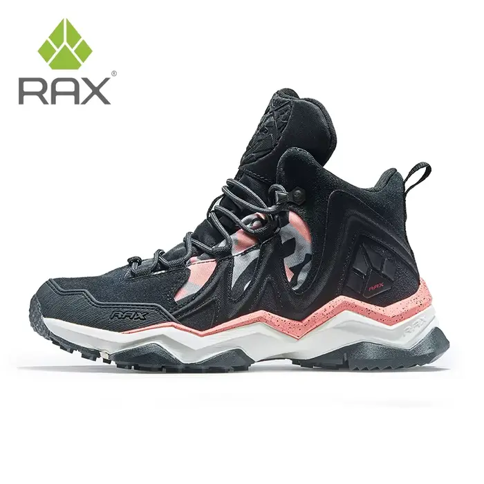 Rax-Chaussures de Randonnée Imperméables en Cuir pour Homme et Femme