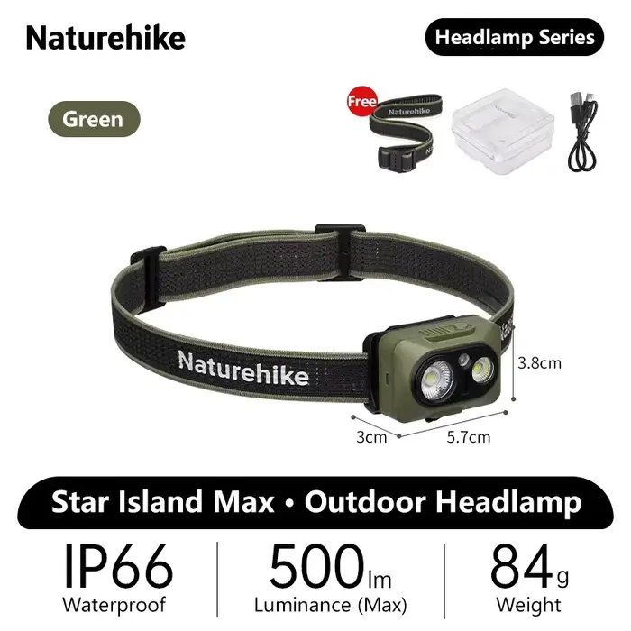 Naturehike Star Island Max lampe frontale Camping en plein air randonnée pêche escalade capteur étan