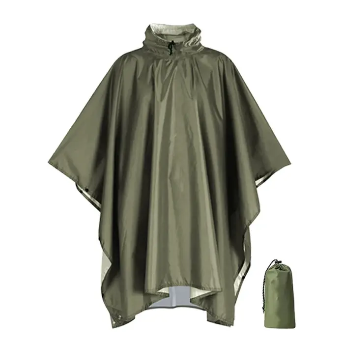 Poncho de pluie robuste pour sac à dos, imperméable, léger, pour adultes, Camping d'urgence, impermé
