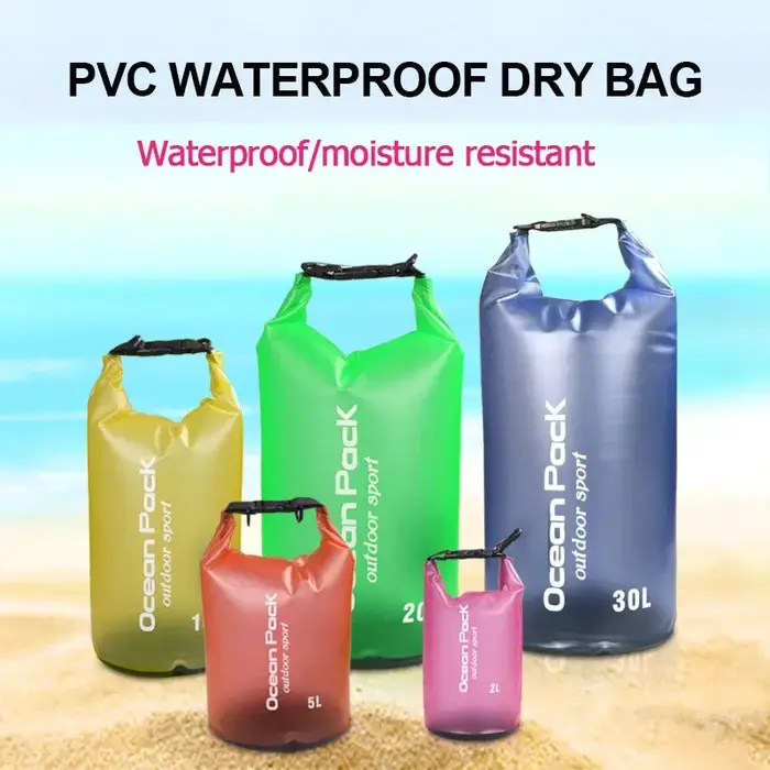 Sac de natation étanche sac sec 5L/10L/15L/20L sacs de matériel sec flottants imperméables pour la navigation de