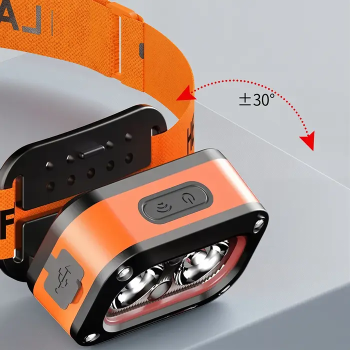 Lampe frontale LED 5 modes