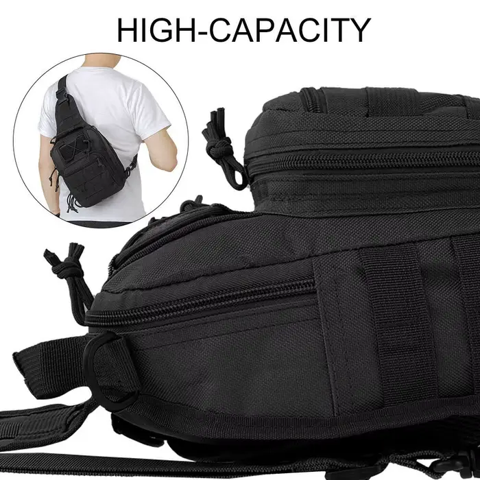 Sac à bandoulière d'extérieur, sac à bandoulière étanche, sac de poitrine, sac à main de vélo de sport de plein air pour hommes