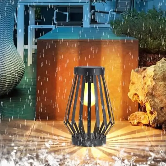 Lampe solaire incassable avec base