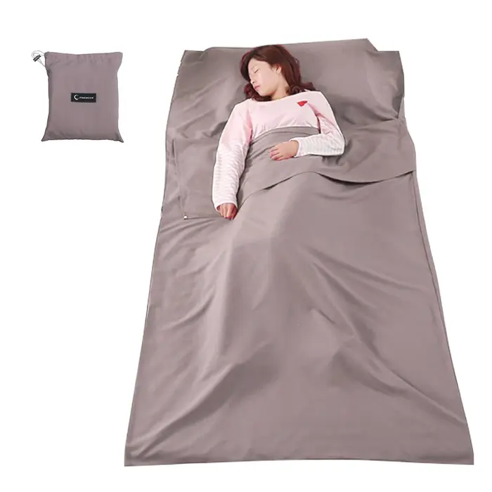 Housse de sac de couchage légère pour camping, hôtel et voyage en extérieur