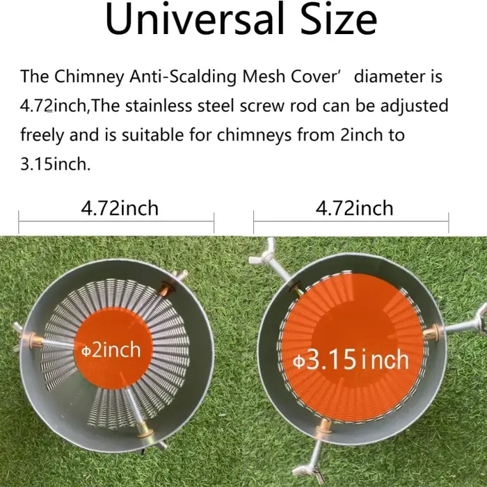 Tuyau de poêle de Camping en acier inoxydable