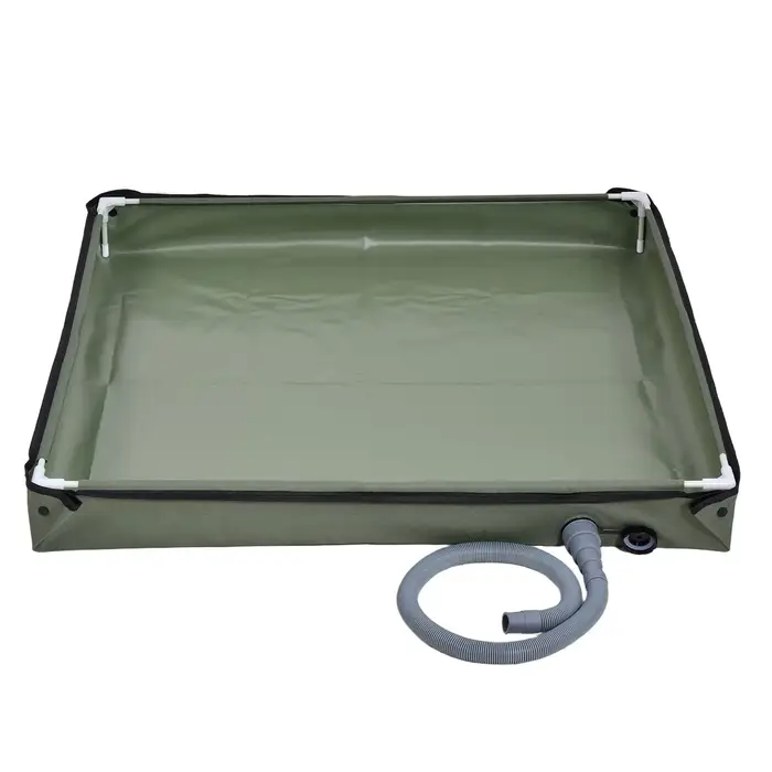 Base de douche de camping pliable pour extérieur, avec trou de drainage, bassin étanche, pour tente,