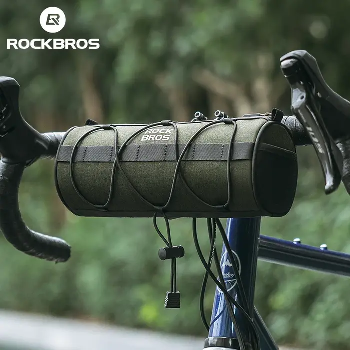ROCKBROS sac de vélo avant Portable guidon sacoche 2L grande capacité multifonctionnel sac à bandoulière Tube