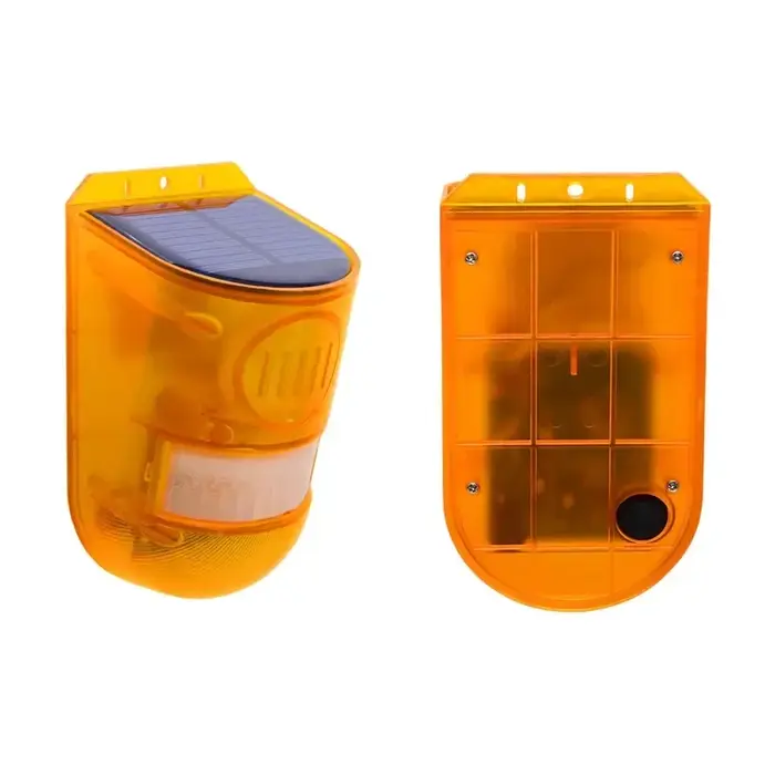 Lampes solaires capteur de mouvement infrarouge alarme sirène lumière stroboscopique pour maison jar